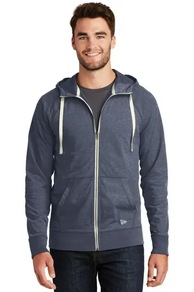 New Era Sueded Cotton Blend Full-Zip Hoodie. NEA122
