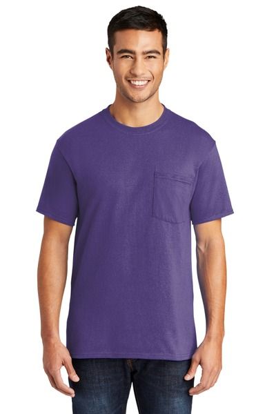 Port & Company Tall Core Blend Pocket Tee. PC55PT