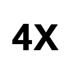 4X