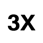 3X