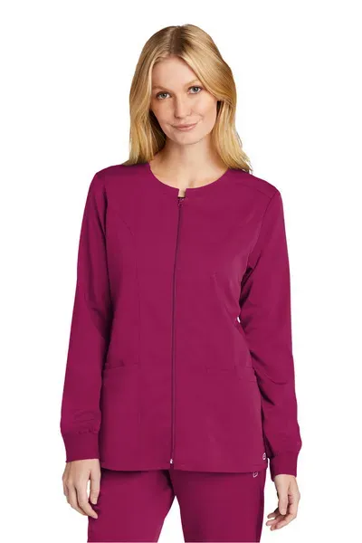 WonderWink Women's Premiere Flex Full-Zip Scrub Jacket WW4088