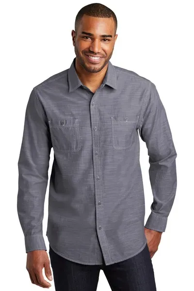 Port Authority Slub Chambray Shirt. W380