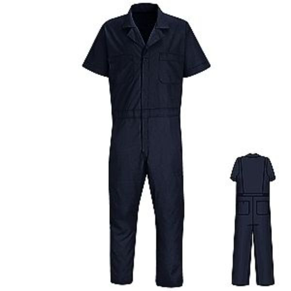 Red Kap Economy Short Sleeve 5.25 oz Poplin Coverall