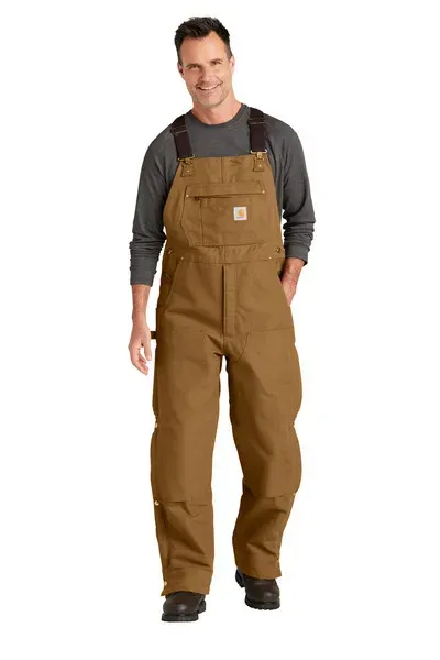 Carhartt Tall Firm Duck Insulated Bib Overalls CTT106672