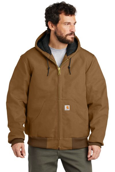 Carhartt Tall Quilted-Flannel-Lined Duck Active Jac. CTT106677