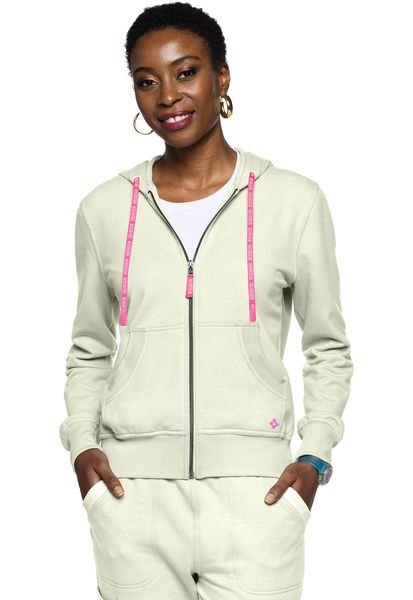 Fleece Zip Front Logo Hoodie MC316