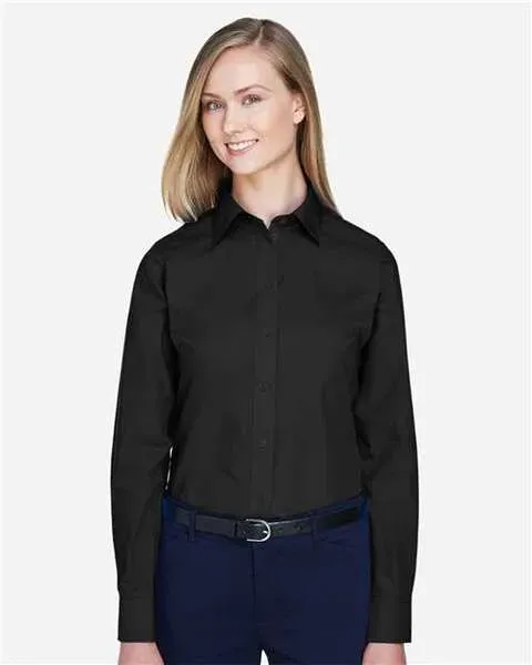 Women's Crown Collection Broadcloth Woven Dress Shirt - D620W