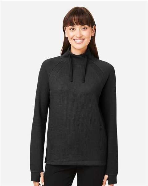 Women's Rhythm Waffle Cross-Neck Pullover - NE200W