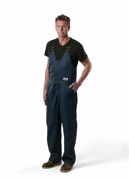 Pella Men's Navy Twill Bib (Unlined)