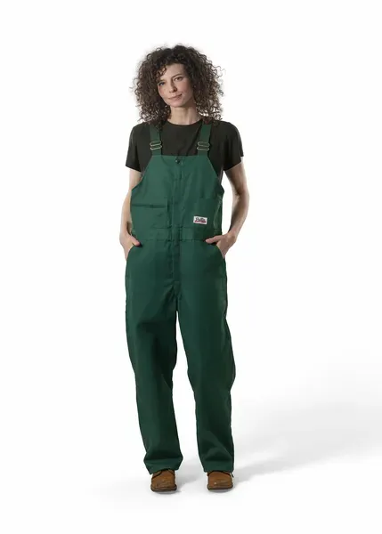 Pella Women's Spruce Green Twill Bib (Unlined)