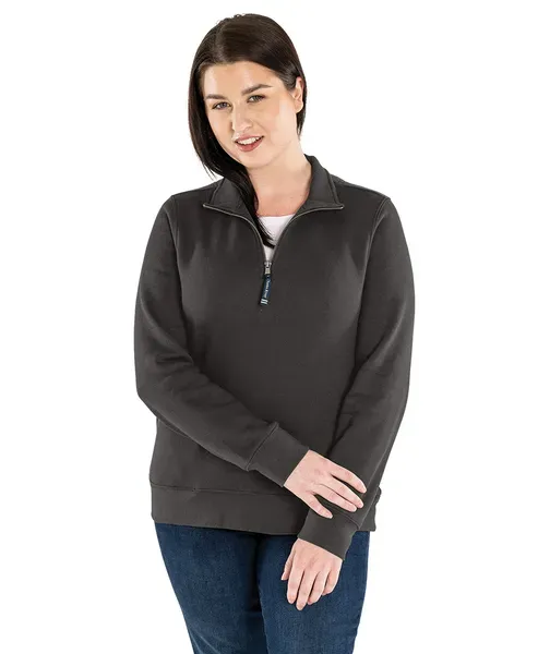 Charles River Apparel Women's Crosswind Quarter Zip Sweatshirt 5459