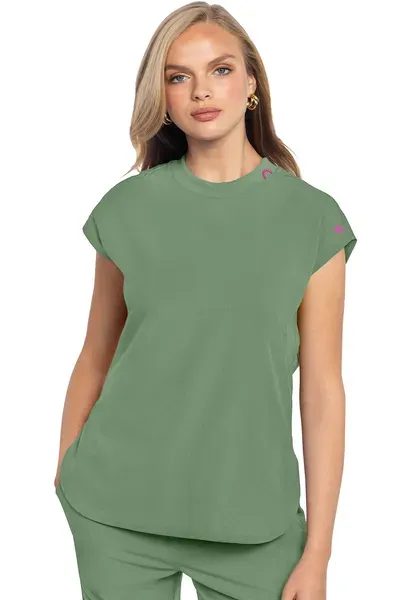 Med Couture Round Neck Tuckable Top MC703