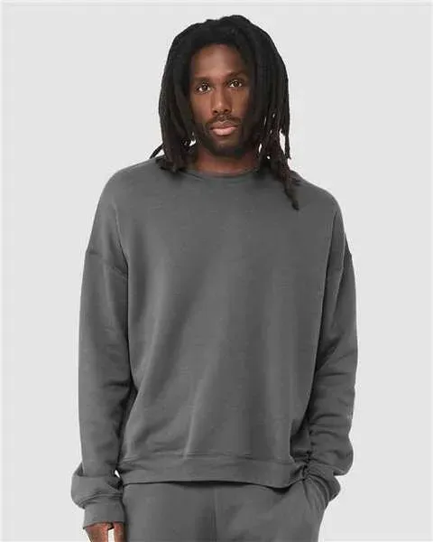 Sponge Fleece Drop Shoulder Crewneck Sweatshirt - 3945